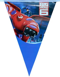 BIG HERO 6 PARTY FLAG BANNER BUNTING PARTY DECORATIONS - 1 PACK - Picture 1 of 1