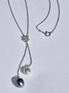 Collana In Perle E Diamanti Mikimoto 18k - Foto 1 di 15