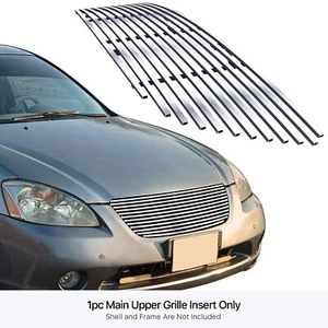 Se adapta a la parrilla de billete de acero inoxidable cromado cromo para Nissan Altima 2002-2004 - Imagen 1 de 7