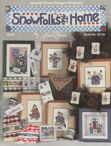 Jeanette Crews Designs Cross Stitch SnowFolks at Home Leaflet Alma Lynne - Picture 1 of 2