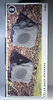 VICTROLA BLUETOOTH SOLAR CHARGING OUTDOOR SPEAKERS 2-PACK | ITSBO-513PS5 - Image 1 of 4