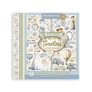 Stamperia Stickers 6.5x6.5, 4pg - Timeless, SBSTK02 - Picture 1 of 6