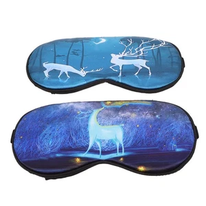 2 Pcs Schlafstoffabdeckung Reisen Tragbare Augenabdeckung Schöner Lidschatten - Photo 1/12