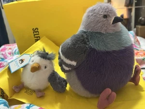 Jellycat Leicester Pigeon And Chip Seagull Bag Charm Selfies London Exclusive - Picture 1 of 8