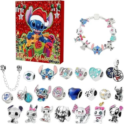 Weihnachten Advent 24 Tage Countdown Armband Stitch Charm Perlen Geschenk - Bild 1 von 4