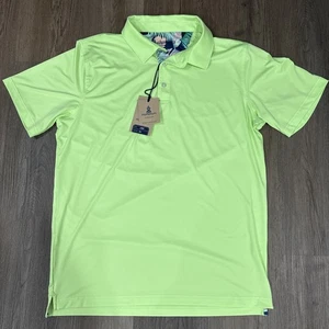 Chubbies Herren Golf Polo L neongrün The Pond Party Performance Polo 2.0 582241 - Bild 1 von 8