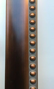 Modanatura profilo labbra 2" tono rame con perline profondità circa 1/2" 20+ piedi di pantaloncini - Foto 1 di 6