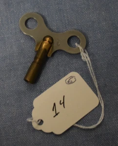 Antique Brass Clock Key #6                                              item #14 - Picture 1 of 1