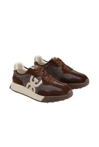 Sam Edelman Langley modische Damen-Schnürsneaker braun Hahnentritt Wildleder 8,5 - Bild 1 von 13