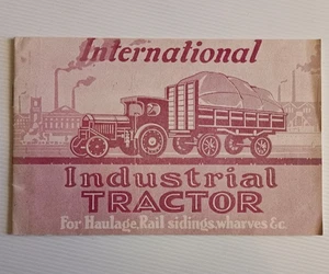 International Industrial Tractor for Haulage, Rail sidings, wharves etc booklet - Picture 1 of 6