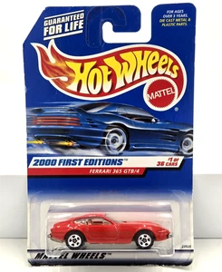 Hot Wheels Red Ferrari 365 GTB/4 With Chrome 5 Spoke Wheels 2000 First Editions - Picture 1 of 12