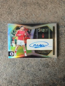Morgan Gibbs-White Auto Panini Select Premier League 2023-24 Nottingham Forest - Picture 1 of 2