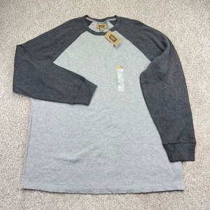 NEU Foundry Waffel Strick Shirt Herren Große Größe 2XLT Grau Meliert Langarm - Bild 1 von 12