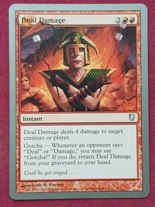 Magic The Gathering UNHINGED DEAL DAMAGE red card MTG - Picture 1 of 2