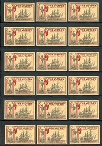 ENGLAND, VINTAGE MATCHBOX ADVERTISING LABELS LOT OF 18 !! XX09 - Picture 1 of 1
