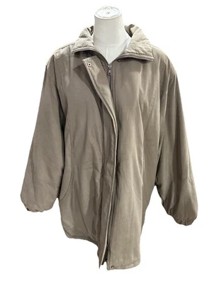 Jaqeline Ferrar Mujer’s Chaqueta Grande Microfibra Gris Invierno Foto 1 de 4