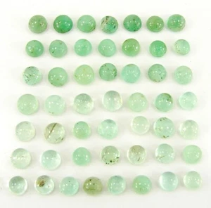 Smeraldo russo naturale 38,50 ct pietra preziosa sfusa 5-6 mm cabina lotto 50 pezzi - 2872 - Foto 1 di 2