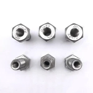 304 Stainless Steel Hex Head Bolts Hollow Thread Conversion M8 M10 M12 M14-M20 - Picture 1 of 12
