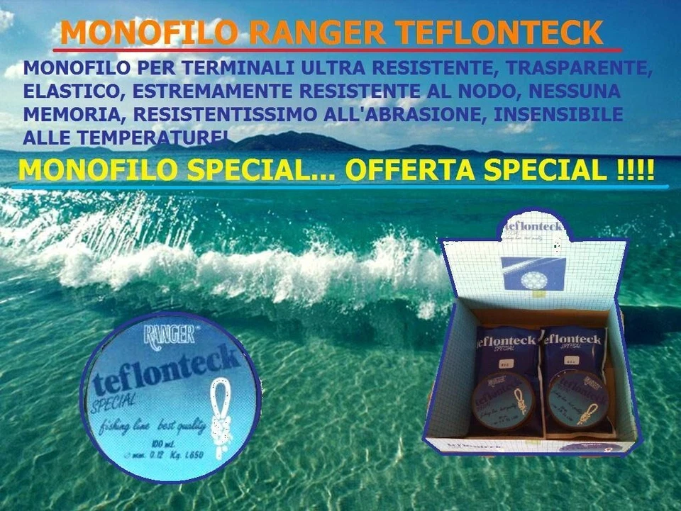 Filo monofilo da pesca Teflonteck per terminali ideale per bolognese OFFERTA - Immagine 1 di 1