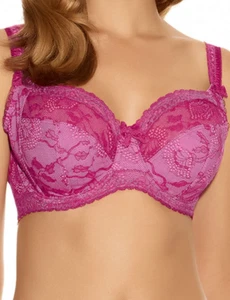 Sujetador Fantasie Susanna Rosa Fucsia 30D Con Aros Soporte Lateral Sin Acolchado Floral - Imagen 1 de 3