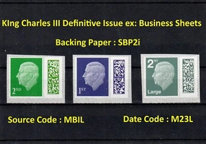 GB 2023 - Código de barras KC III ex hojas de negocios - MIL M23L - Juego de 3 - Imagen 1 de 1
