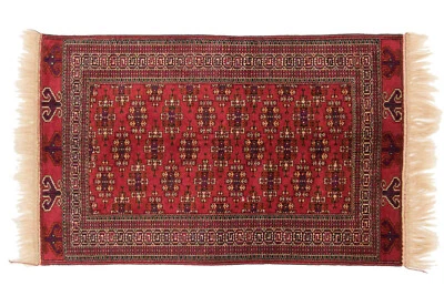 Caucasus Yamut Carpet Hand-knotted 120x180 Red Geometric Pattern Wool - Image 1 of 4