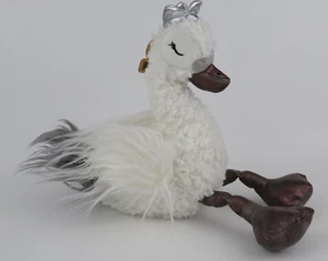 Animal Adventure weißer Schwan 13 Zoll Plüschtier mit Krone Gans Vogel flauschiges Tier NEU mit Etikett - Bild 1 von 15