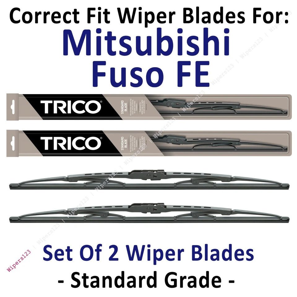 Paquete de 2 escobillas limpiaparabrisas estándar - aptas para Mitsubishi Fuso FE 1987-1995 - 30190x2 Foto 1 de 1