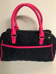Juicy Couture Navy/Hot Pink Quilted Nylon Handbag - Picture 1 of 10