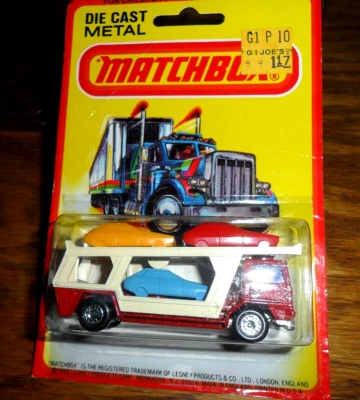Camiones de transporte Lesney Matchbox #11 1980 como nuevos paquete blister sellado cardado Foto 1 de 4