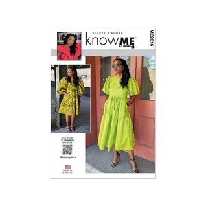 knowME Schnittmuster ME2016 - Kleid mit Volant - Bild 1 von 6
