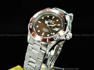 Reloj Invicta para hombre 40 mm Pro Diver SUIZO RONDA 705 cuarzo esfera marrón chocolate esfera SS - Imagen 1 de 8