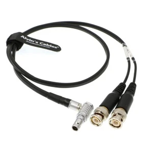 Timecode Eingang Ausgabe Kabel für Soundgeräte 5 Pin Stecker auf zwei BNC - Bild 1 von 5