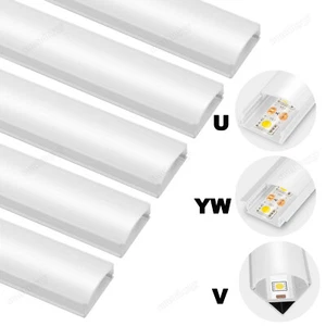 LED Profil Aluprofil Alu Schiene Leiste Profile für LED-Streifen Eloxiert 5x 1m - Bild 1 von 16