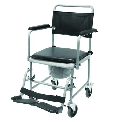 Drive Medical Toilettenrollstuhl TRS 130 NEU mit Rollen fahrbar mit HMV Nummer - Bild 1 von 3