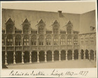 Belgique, Palais de Justice - Liège - 1877  vintage albumen print. Tirage albu