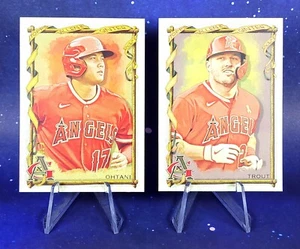 Shohei Ohtani and Mike Trout 2023 Allen & Ginter LA Angels Baseball - Picture 1 of 12