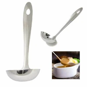 2 Heavy Gauge Stainless Steel Serving Ladle Spoons - Picture 1 of 1