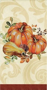 Creative Converting Autumn Wreath Dinner Napkins, 8" x 4", - Picture 1 of 1