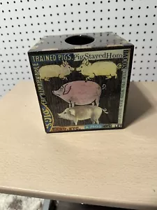 ANNIE MODICA SCHWEIN Tissue BOX KUNST SAMMLERSTÜCK SELTEN RARITÄT - Bild 1 von 3