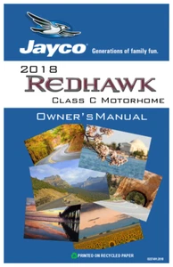 2018 Jayco Redhawk Class C Motorhome Owners Manual: 166 Pages Coil Bound - Picture 1 of 6