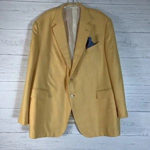 Blazer uomo Sartoria Castangia giallo cashmere taglia 62 Italia/52 USA - Foto 1 di 11
