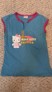 Kids Vintage 2001 Hello Kitty V-neck slip shirt Size X-Small & Large - Picture 1 of 5