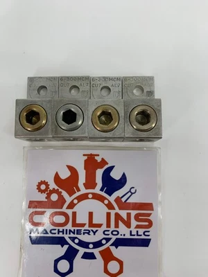 Square D LA 301-1 Aluminum Mechanical Lug 6-300MCM CU7AL7 Lot of 4 - Image 1 of 4