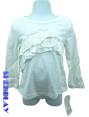 Flapdoodles 衬衫 学步女孩 长袖 白色 尺寸 24 个月 — 第 1/3 张图片