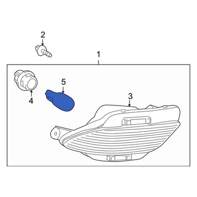 For Lexus CT200h 2011-2017 Lexus 0023400192 Front Turn Signal Light Bulb - Image 1 of 4