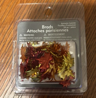 Brads decorativos recuerdos - hojas de otoño - 24 piezas - nuevos en paquete Foto 1 de 4