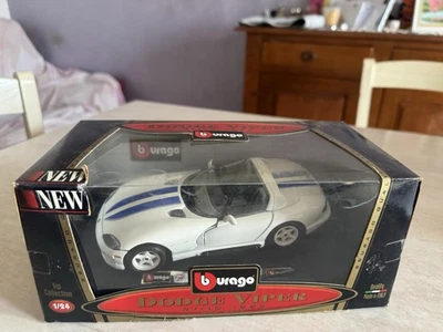 Dodge Viper RT/10 1993 Burago vintage scala 1:24 nuova da collezione - Immagine 1 di 4