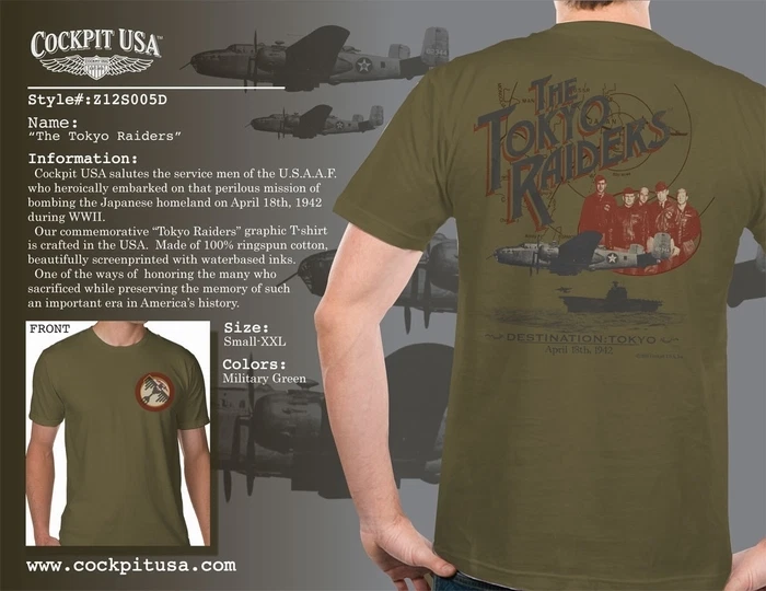 T-Shirt THE TOKYO RAIDERS COCKPIT USA Ex AVIREX - Image 1 of 1