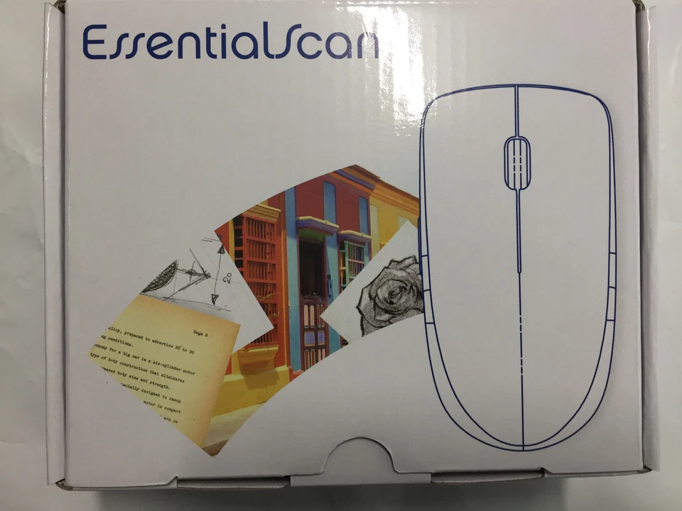 New EssentialScan USB Scanner Mouse Handheld Portable Photo Document Book Scan  - Image 1 of 3